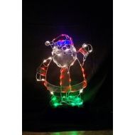 Alpine CRW140 Santa Outdoor Decoration with 70 Miniature Lights, 42