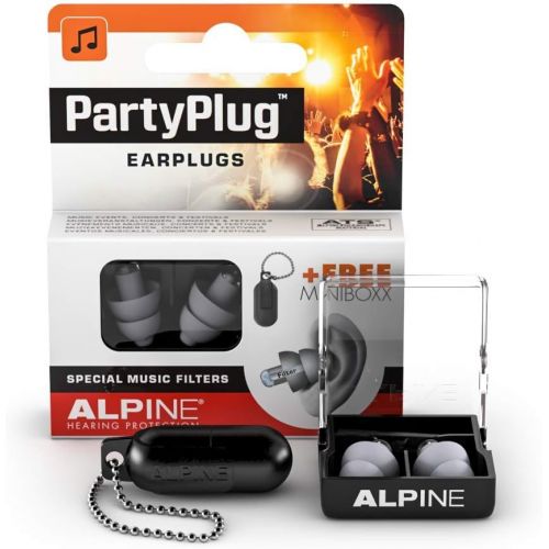  [아마존 핫딜] [아마존핫딜]Alpine PartyPlug Ohrstoepsel - Party, Musikfestivals und Konzerte sicher geniessen - Hohe Musikqualitat - Bequemes hypoallergenes Material - Wiederverwendbare Ohrstoepsel - Silber