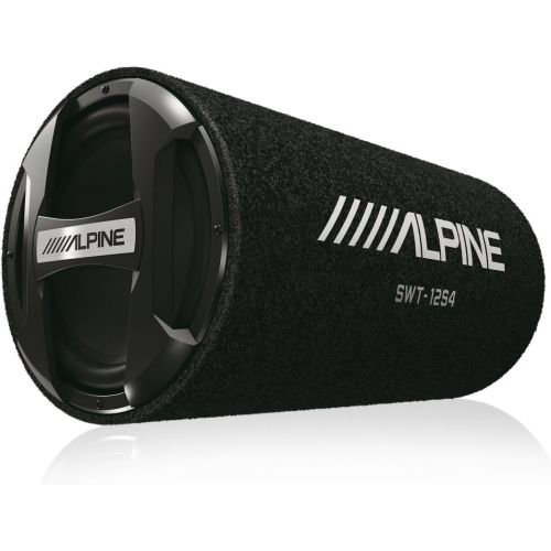  Alpine SWT-12S4 1500W Max (300W RMS) Single 12 Sealed Subwoofer Tube Enclosure