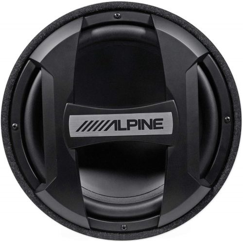  Alpine SWT-12S4 1500W Max (300W RMS) Single 12 Sealed Subwoofer Tube Enclosure