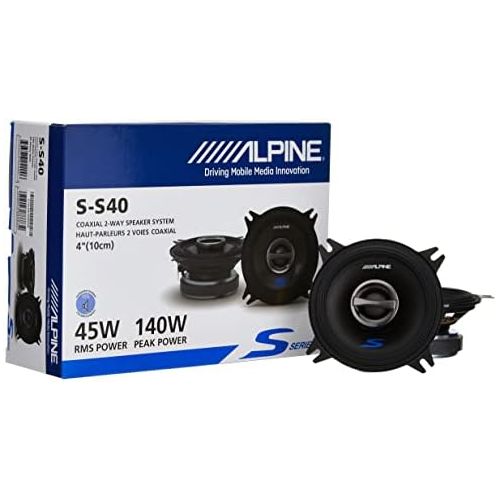  Alpine S S40 4 2 way coaxial speaker system