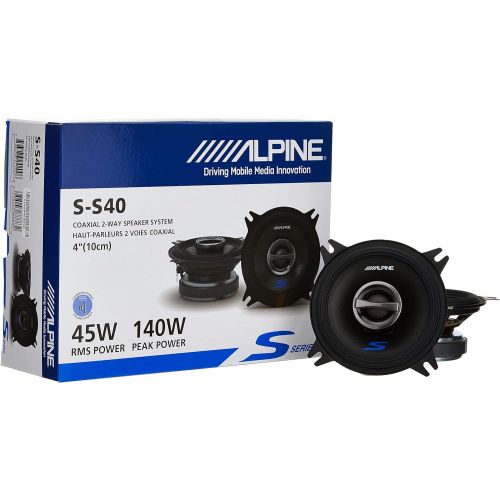  Alpine S S40 4 2 way coaxial speaker system