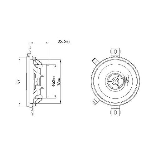  Alpine SXE 0825 S Car Loudspeaker