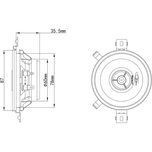  Alpine SXE 0825 S Car Loudspeaker