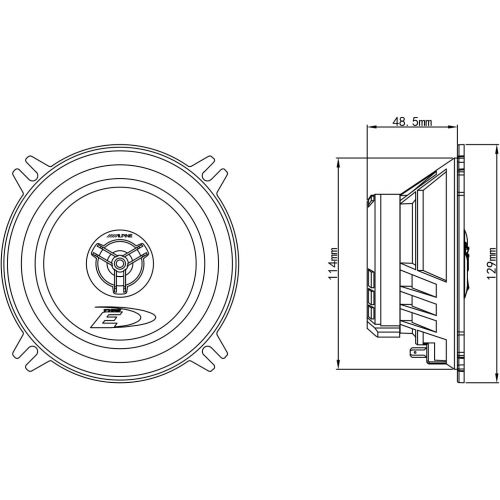  Alpine SXE 1325 S Car Loudspeaker