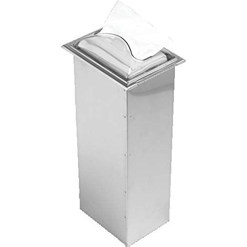  San Jamar H2003 Stainless Steel In-Counter Interfold Napkin Dispenser, 750 Plus Capacity