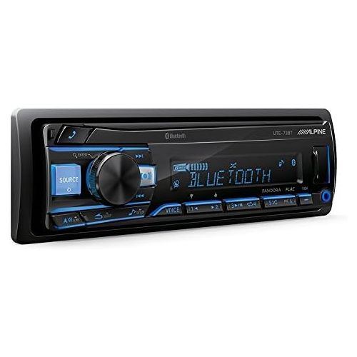 Alpine UTE-73BT Bluetooth Receiver (No CD), and Two Pairs of Kicker 44KSC6804 6x8  5x7 Coaxial Speakers