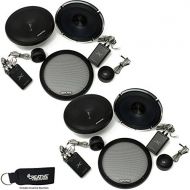 Alpine X-S65C Bundle - Two Pairs of X-Series 6.5 Inch Component 2-Way Speakers
