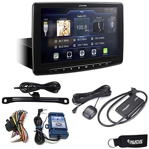  Alpine iLX-F309 HALO9 Receiver w 9-inch Touch Screen, Single-DIN Mounting, Includes SWI-RC, SiriusXM Tuner & Backup Cam