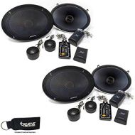 Alpine X-S69C Bundle - Two Pairs of X-Series 6x9 Inch Component 2-Way Speakers