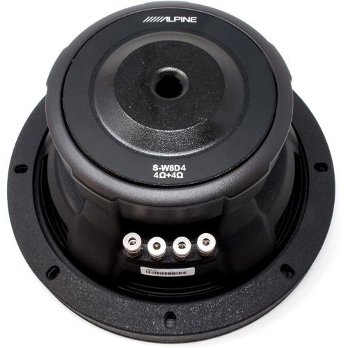  Alpine Subwoofer Package - Two S-W8D4 S-Series 8 Dual 4-Ohm Subwoofers