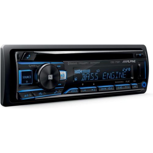  Alpine CDE-175BT CD Receiver with NFC & Bluetooth Wireless Technology - Includes SWI-CP2 Steering Wheel Interface