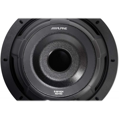  Alpine S-W10D4 S-Series 10 Dual 4-Ohm Subwoofer