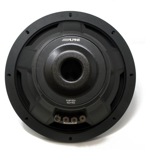  Alpine Subwoofer Package - Two S-W12D4 S-Series 12 Dual 4-Ohm Subwoofers
