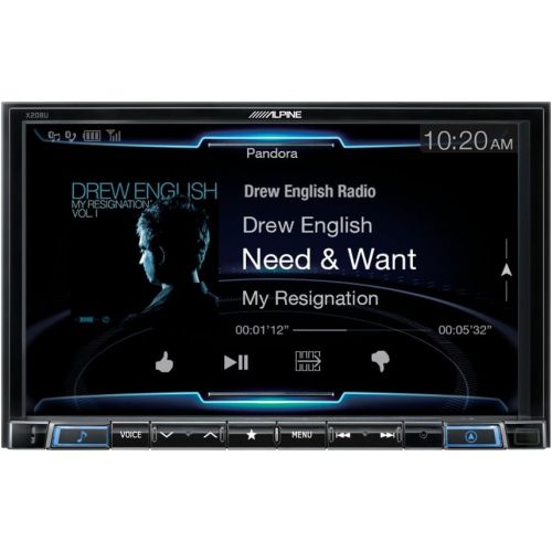  Alpine Electronics X208U MECH-Less Dash System for Custom Installation or Use with Separate Alpine Vehicle-Specific Dash Kit, 8