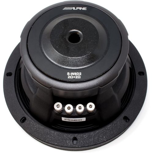  Alpine Subwoofer Package - Two S-W8D2 S-Series 8 Dual 2-Ohm Subwoofers