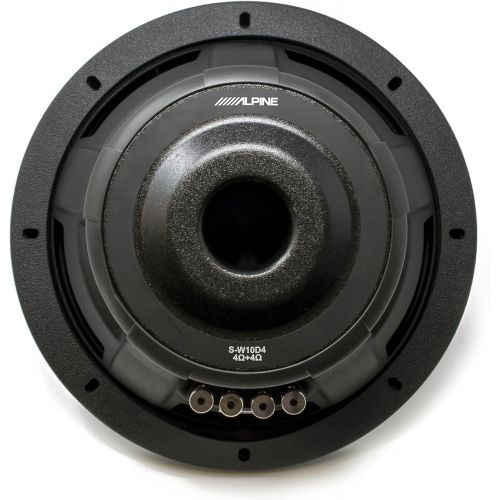  Alpine Subwoofer Package - Two S-W10D4 S-Series 10 Dual 4-Ohm Subwoofers