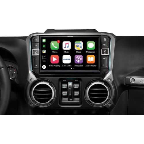  Alpine Electronics i209-WRA Mech-Less Restyle Dash System with Apple CarPlay & Android Auto for Jeep Wranglers, 9 (2011-2017)