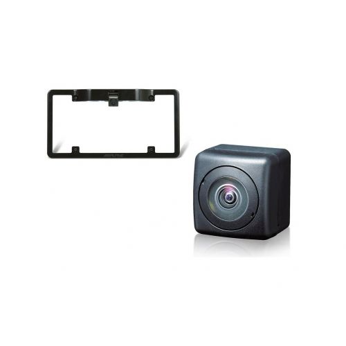  Alpine HCE-C104 Universal Rear View Camera+ Alpine KTX-C10LP License Plate Mounting Kit