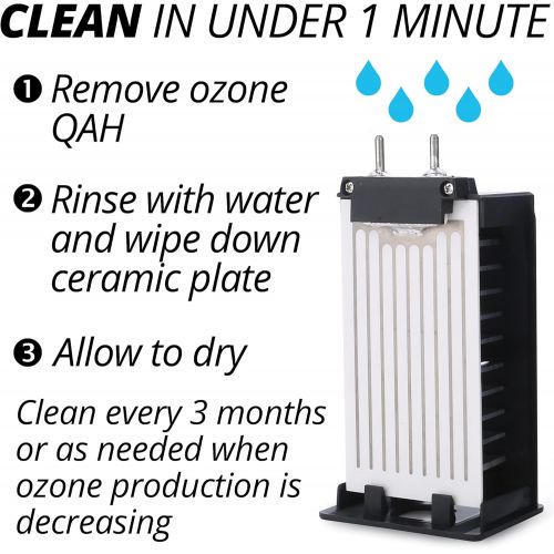  Alpine Air Adjustable 5000-10000 mg/h Double O3 Commercial Ozone Generator Industrial Air Purifier, Ionizer & Deodorizer Ozone Machine for Home, Car, Smoke, hotels, Farms and Pets