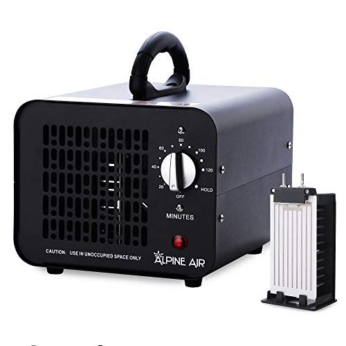  Alpine Air Commercial Ozone Generator, 6000mg/h O3 Machine Home Air Ionizer Deodorizer for Rooms, Smoke, Cars and Pets