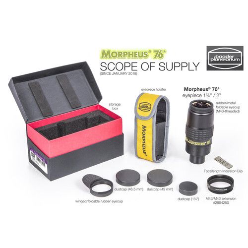  Alpine Astronomical Baader 76° Morpheus 6-Piece Eyepiece Set (1.25