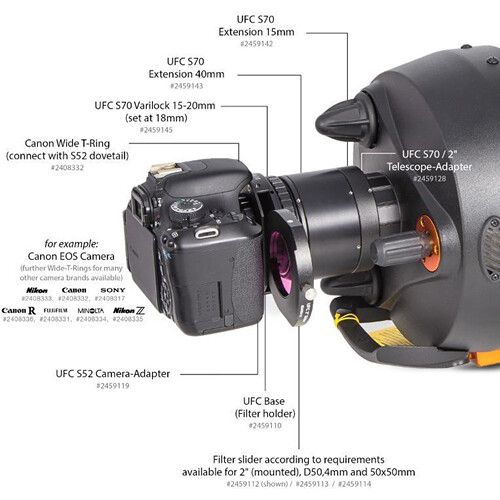  Alpine Astronomical Baader Wide T-Ring Set for FUJIFILM X