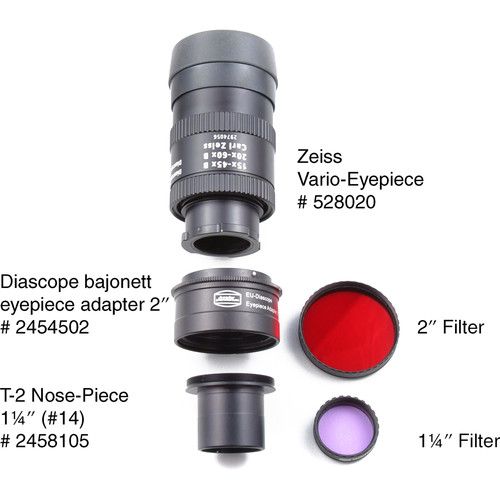  Alpine Astronomical Zeiss DiaScope Bayonet Eyepiece Adapter (2