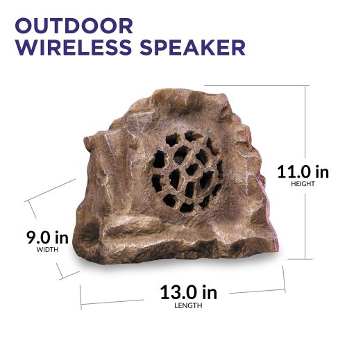  Alpine Solar Bluetooth-Enabled Rock Speaker