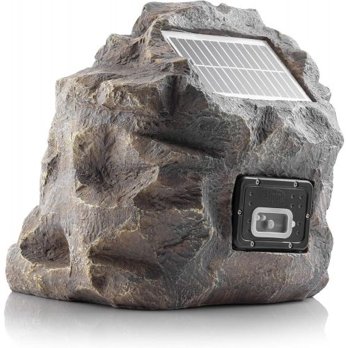  Alpine Corporations Revolutionary Solar & Bluetooth Outdoor Rock Speaker USB Charging Option Enabled Comes with 1 Year Warranty (Grey)