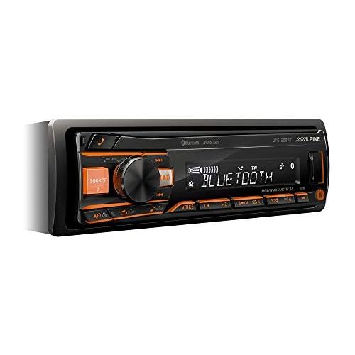  [아마존베스트]-Service-Informationen Alpine Electronics UTE-200BT Car Radio Bluetooth 1DIN Black (RGB Lighting)