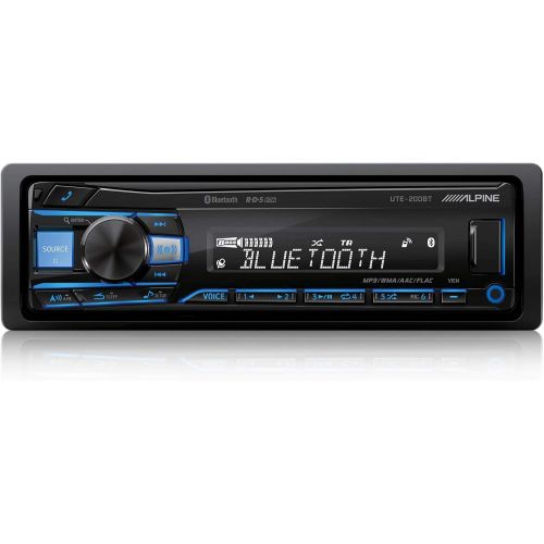  [아마존베스트]-Service-Informationen Alpine Electronics UTE-200BT Car Radio Bluetooth 1DIN Black (RGB Lighting)