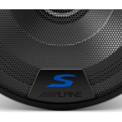  Alpine Electronics S S65C 16.5cm S Series 2 Way Component Speaker Black