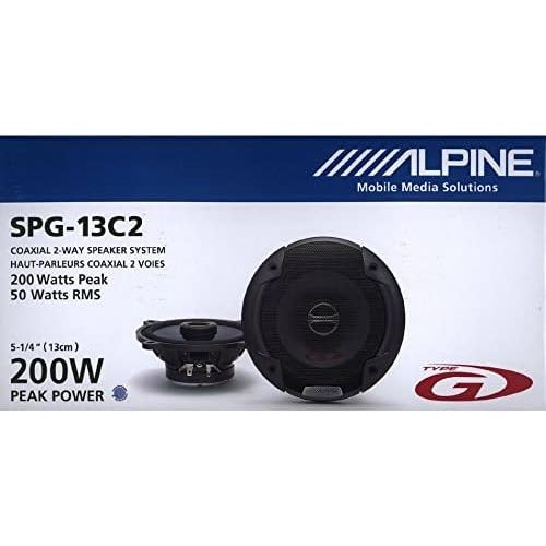  Alpine Electronics Alpine SPG 13C2 SPG 13C2 Co Axial 2 Way Speaker, 13 cm