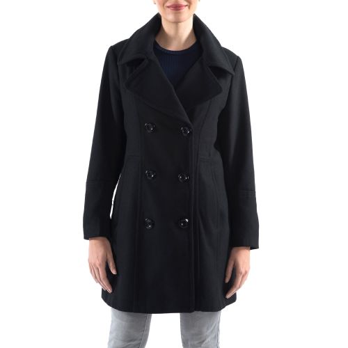  Alpine Swiss Norah Womens Wool Coat Double Breasted Peacoat Jacket Overcoat