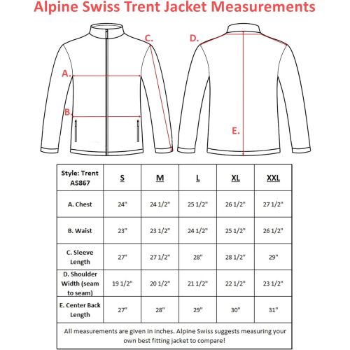  [아마존핫딜][아마존 핫딜] Alpine+swiss alpine swiss Trent Mens Full Zip Up Fleece Jacket