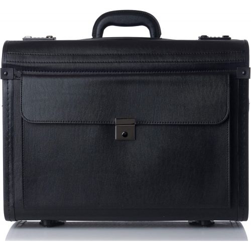  [아마존베스트]Alpine Swiss Rolling 17 Laptop Briefcase on Wheels Attache Lawyers Case Legal Size