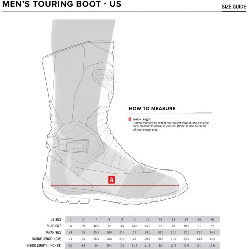알파인스타 Alpinestars Toucan Gore-Tex Mens Weatherproof Motorcycle Touring Boots (Black, US Size 10)
