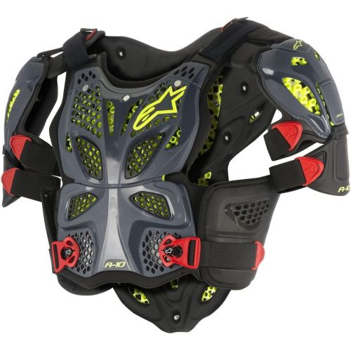 알파인스타 Alpinestars A-10 Full Chest Protector-AnthraciteBlackRed-ML