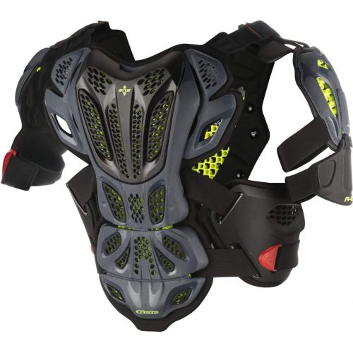 알파인스타 Alpinestars A-10 Full Chest Protector-AnthraciteBlackRed-ML