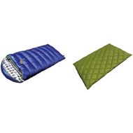 Alpinizmo High Peak USA Kodiak (-15F) Sleeping Bag + Florida 0F Sleeping Bag Combo Set, One Size, BlueGreen