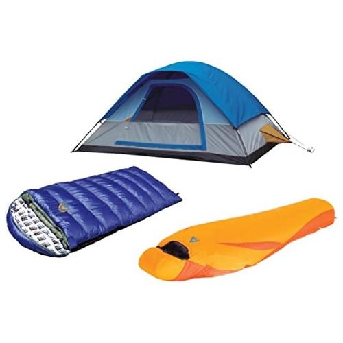  Alpinizmo Magadi 5 Tent + Kodiak (-15F) and Latitude 0F Sleeping Bags Combo Set