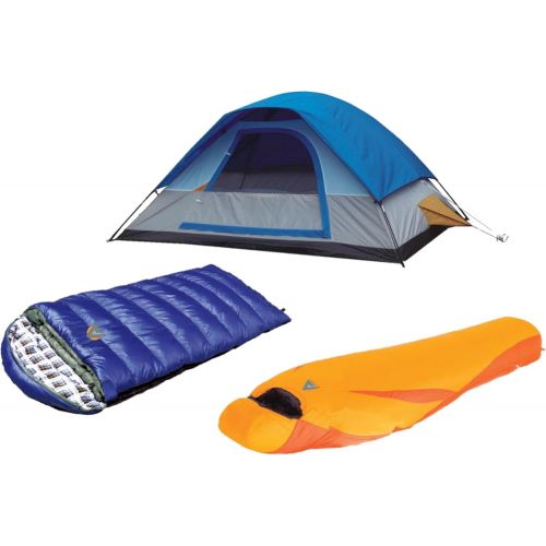  Alpinizmo Magadi 5 Tent + Kodiak (-15F) and Latitude 0F Sleeping Bags Combo Set