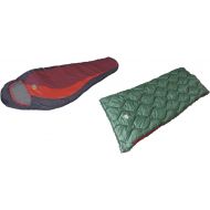 Alpinizmo High Peak USA Redwood Sleeping Bag Combo Set, RedGreen, One Size