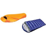 Alpinizmo High Peak USA Kodiak -15F and Latitude 20F Sleeping Bags Combo Set, BlueOrange, One Size