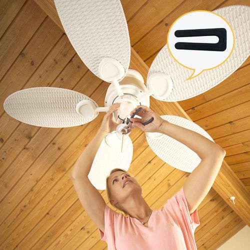  [아마존베스트]Alpurple 3 Set Ceiling Fan Blade Balancing Kit,Fan Balancing Kits Include 3 PCS Plastic Balancing Clip and 6 PCS Metal Self-adhesive 3G Weight