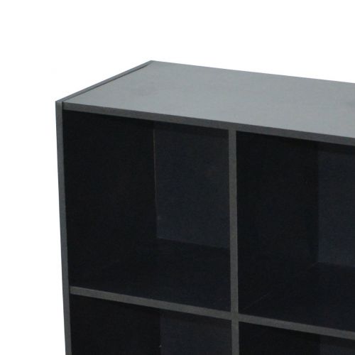  Alsapan Compo 2 x 2 Cube Unit with Melamine, 61.5 x 61.5 x 29.5 cm, Black Finish