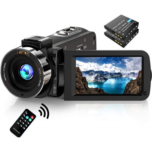  [아마존베스트]Alsuoda Video Camera Camcorder FHD 1080P 30FPS 36MP IR Night Vision YouTube Vlogging Camera Recorder 3.0 270 Degree Rotation IPS Screen 16X Digital Zoom Camcorder with Remote and 2 Batteri