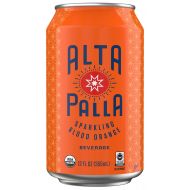 Alta Palla Organic Fair Trade Sparkling Fruit Juice Beverage, Blood Orange, 12 Ounce, 24 Count