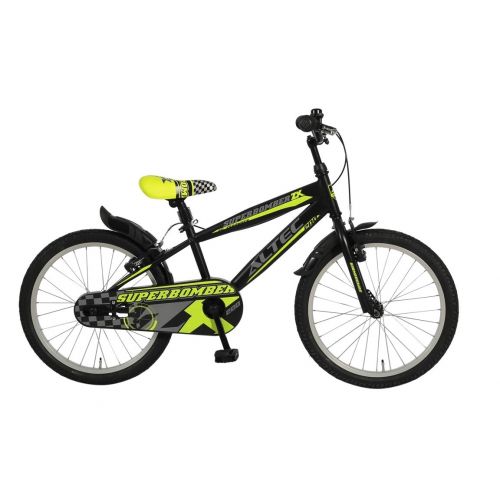  Altec 20 Zoll Kinder Jungen Fahrrad MAEDCHENFAHRRAD KINDERFAHRRAD Bike Rad Ruecktrittbremse Superbomber Schwarz Gelb